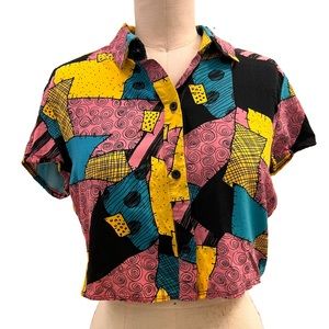 nightmare before Christmas// Sally Button up shirt